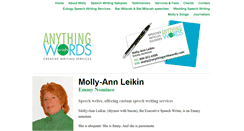 Desktop Screenshot of anythingwithwords.com